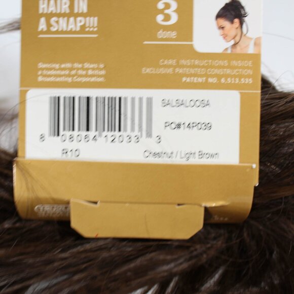 Dancing with the Stars Salsaloosa Hair Piece - Chestnut Brown, Volume & Messy Up - Picture 6 of 8